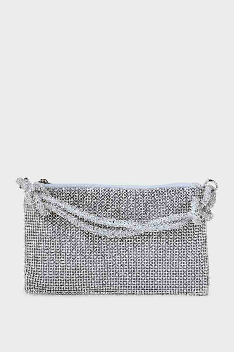 Hobo Hand Bags B20770-Silver